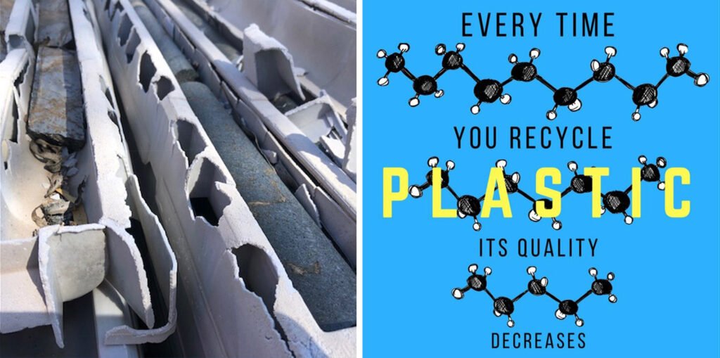 Quality of recycled plastic core trays