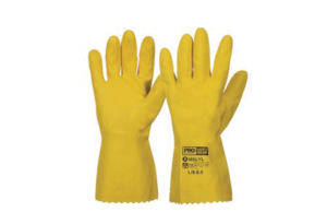 Gloves Yellow Silverlined 30cm Length