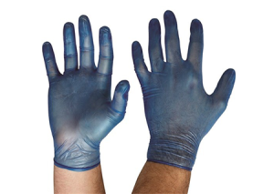 Disposal Gloves Vinyl Powder-Free Blue