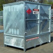 Double IBC  MaxBund-Metal Dangerous Goods Store - Assembled