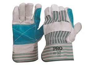Gloves Cotton/CowSplit Leather Palm
