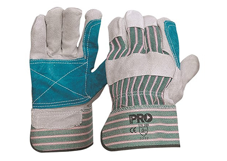 Gloves Cotton/CowSplit Leather Palm