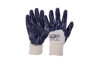 Gloves Super-Guard Nitrile 3/4 Dip Blue