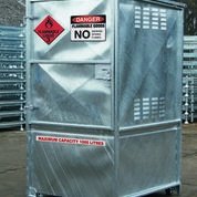 Single IBC MaxBund-Metal Dangerous Goods Store - Assembled
