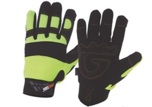 Gloves Pro-Fit Grip Synth Leather- Hi Vis