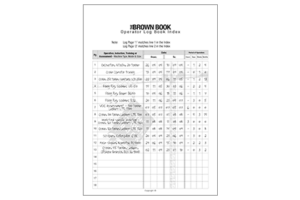 Operator Log Book