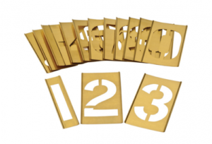 Brass Interlocking Stencil