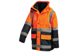 Orange/Navy 5-in-1 Hi-Vis Wet Weather Jacket