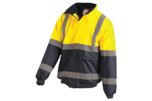 Yellow/Navy Hi-Vis 2-Tone Wet Weather Bomber Jacket
