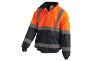 Orange/Navy Hi-Vis 2-Tone Wet Weather Bomber Jacket