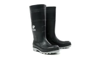 Gumboot Inca PVC Black Grey