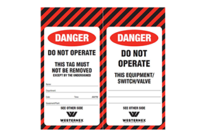 "Danger Do Not Operate" Tag