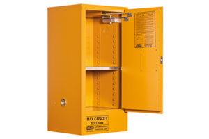 Pratt Flammable Cabinet 60L 1 Door, 2 Shelf