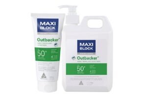 Maxiblock Outbacker™ SPF50+ Sunscreen with Insect Repellant