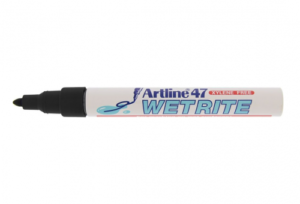 Artline 47 Wetrite Permanent Marker - Black
