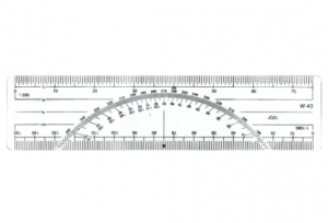 C-Thru Protractor Ruler Plain Scale