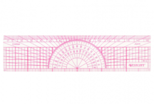 C-Thru Protractor Ruler Plain Scale