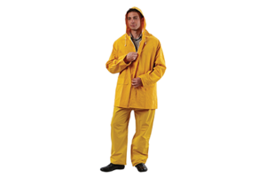 PVC Yellow Rain Jacket/Pants
