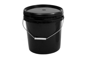 Bucket Pail Plastic Black