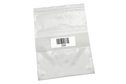 Zip Seal Bags Barcode Numbering Stickers